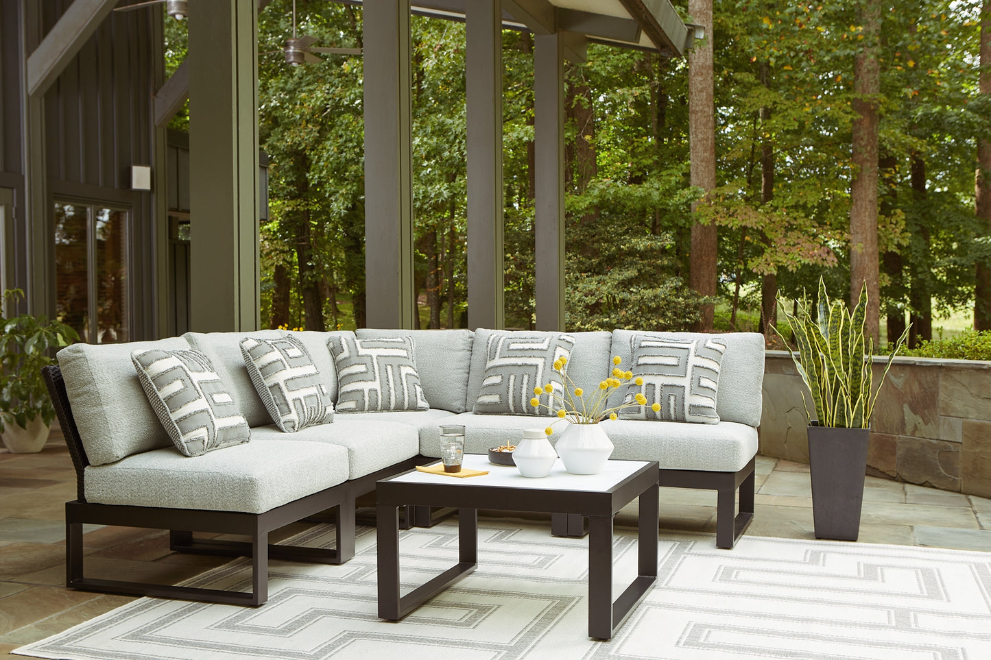 Ashley Express - Beachloft 6-Piece Outdoor Sectional