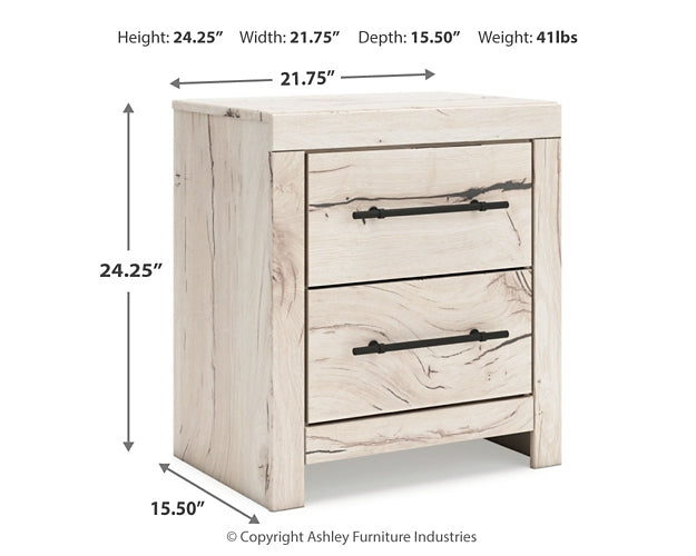 Lawroy Full Panel Storage Bed with Mirrored Dresser, Chest and Nightstand