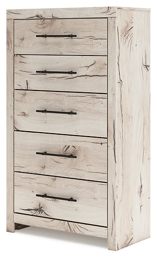 Lawroy Full Panel Headboard with Mirrored Dresser, Chest and Nightstand