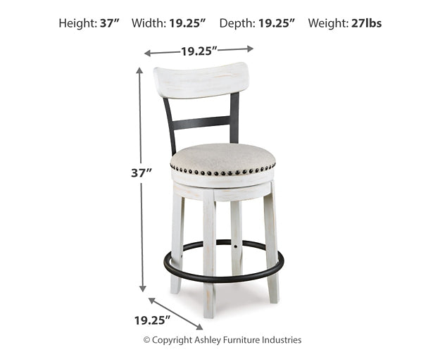 Ashley Express - Valebeck Counter Height Dining Table and 2 Barstools