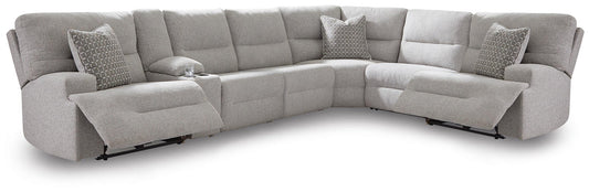 Acklen Place 7-Piece Power Sectional Reclining Sofa with Storage Console