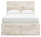 Lawroy Full Panel Storage Bed with Mirrored Dresser and Chest