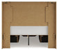 Lawroy Full Panel Storage Bed with Mirrored Dresser and Chest