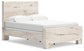 Lawroy Full Panel Bed with Mirrored Dresser, Chest and Nightstand
