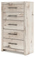 Lawroy Full Panel Storage Bed with Mirrored Dresser, Chest and Nightstand