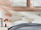 Lawroy Full Panel Headboard with Mirrored Dresser and Nightstand