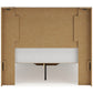 Lawroy Full Panel Headboard with Mirrored Dresser, Chest and Nightstand