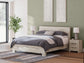 Lawroy King Panel Bed with Mirrored Dresser, Chest and Nightstand