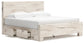 Lawroy King Panel Bed with Mirrored Dresser and Chest