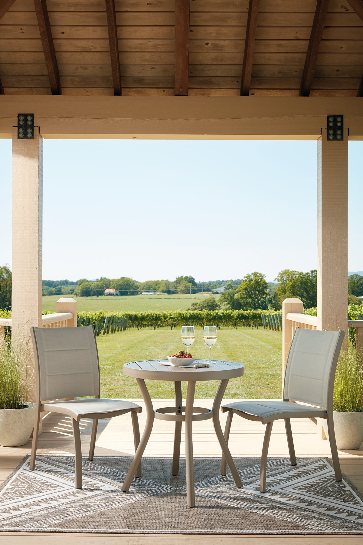 Mission Beach Chairs w/Table Set (3/CN)