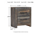 Drystan Full Panel Bed with 2 Storage Drawers with Mirrored Dresser, Chest and Nightstand