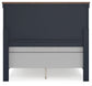 Landocken Full Panel Headboard with Mirrored Dresser, Chest and Nightstand