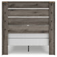 Graystorm Full Panel Bed with Mirrored Dresser and Chest
