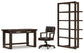 Ashley Express - Breckington Home Office Desk with Chair and Storage