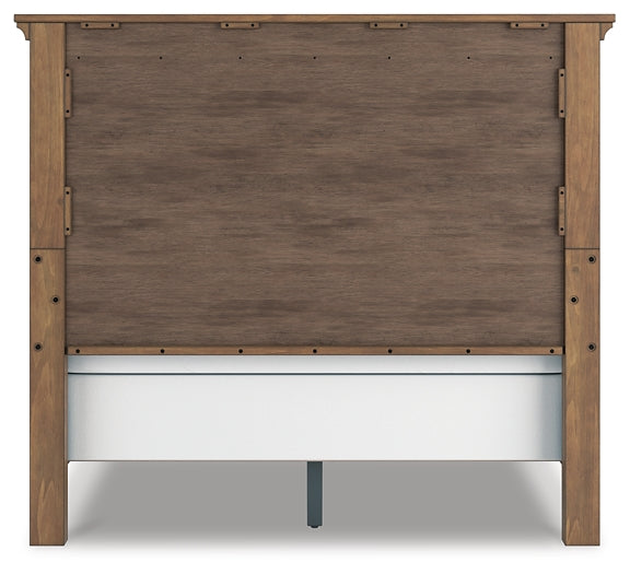 Feddinger Queen Panel Bed with Mirrored Dresser and Chest