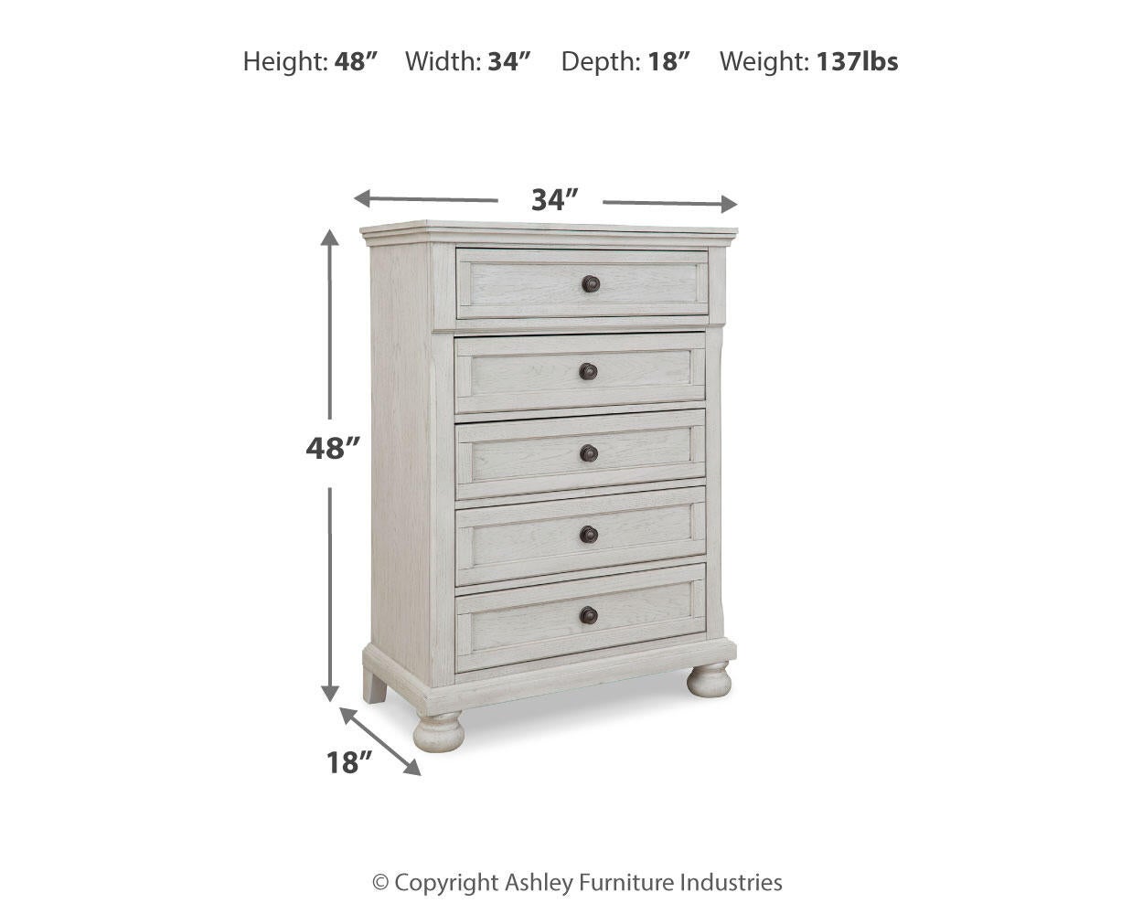 Robbinsdale Five Drawer Chest