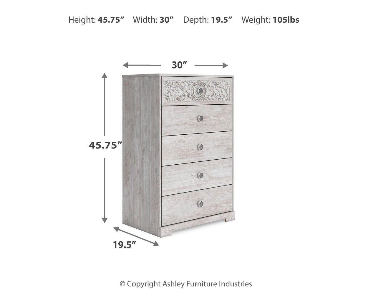 Ashley Express - Paxberry Five Drawer Chest