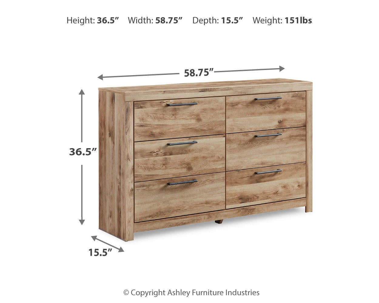 Hyanna Six Drawer Dresser