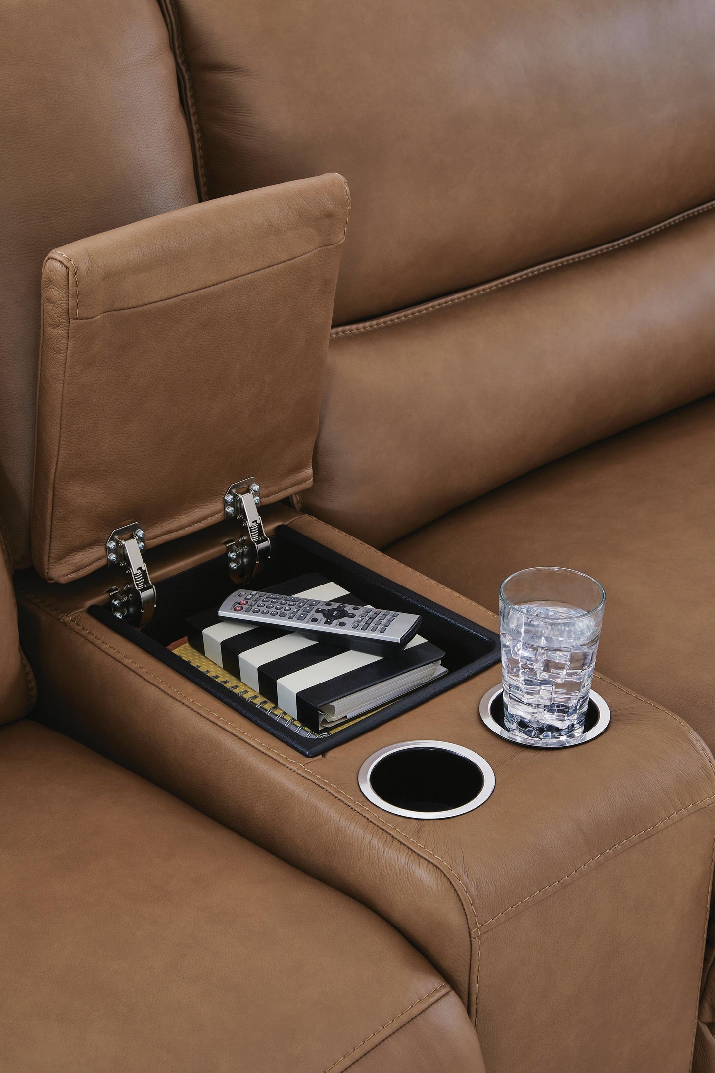 DeepWakes 5-Piece Reclining Sectional with Storage Consoles