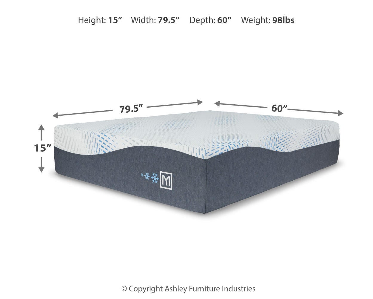 Ashley Express - Millennium Luxury Plush Gel Latex Hybrid  Mattress