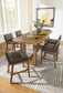 Cabalynn Counter Height Dining Table and 6 Barstools
