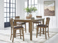 Broxtyn Counter Height Dining Table and 4 Barstools