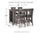 Ashley Express - Caitbrook Counter Height Dining Table and 4 Barstools