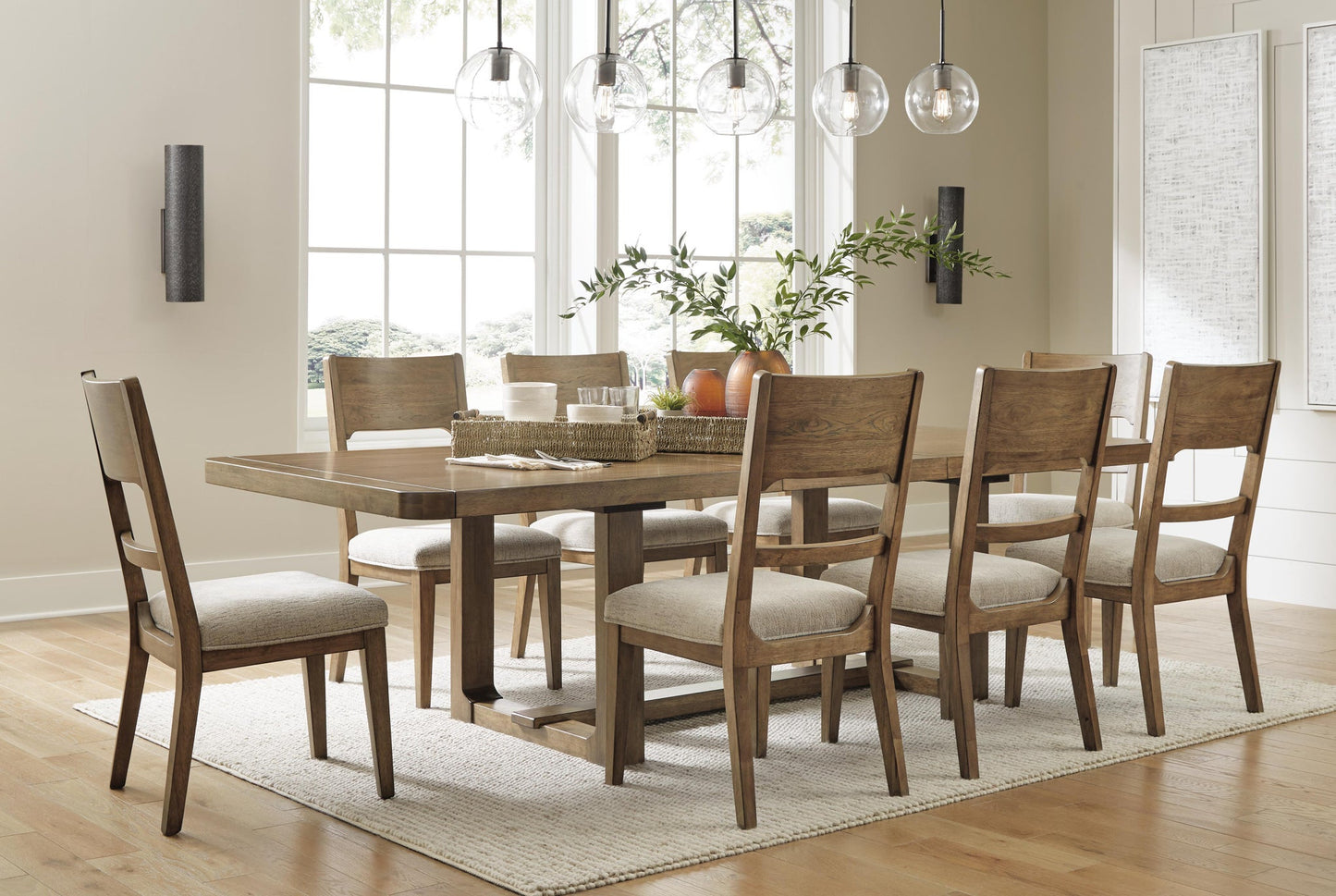 Cabalynn Dining Table and 8 Chairs