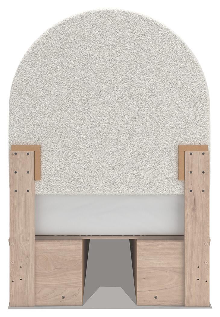 Arloster Twin Upholstered Panel Bed with Storage