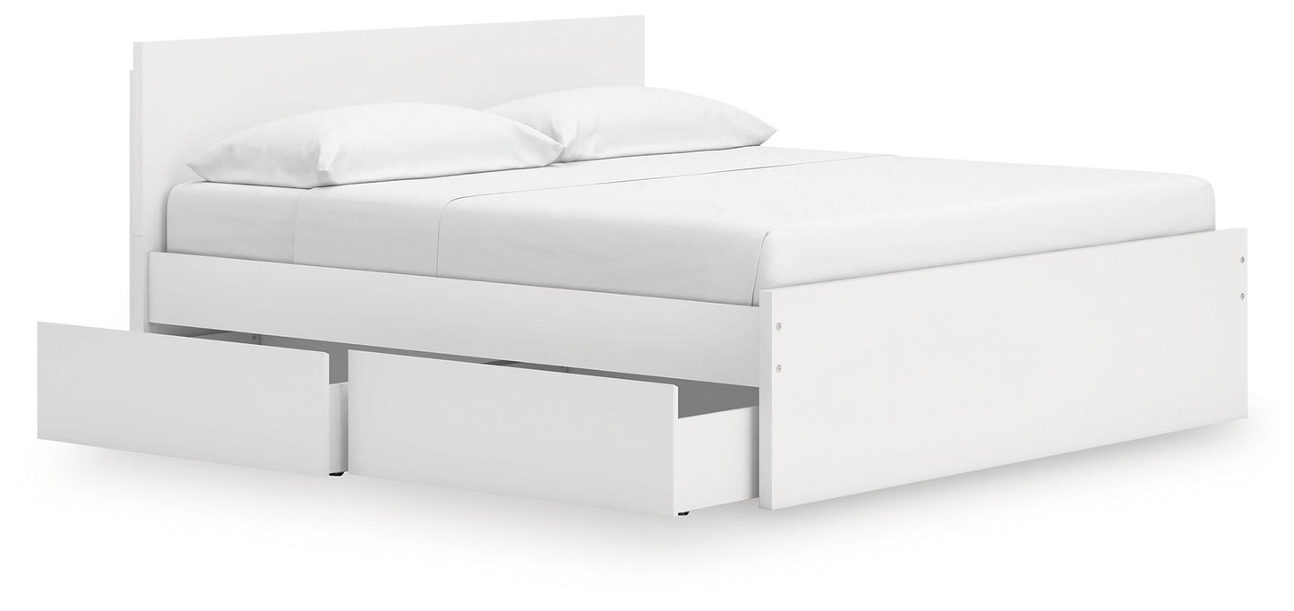 Ashley Express - Onita King Panel Platform Bed with 2 Side Storage