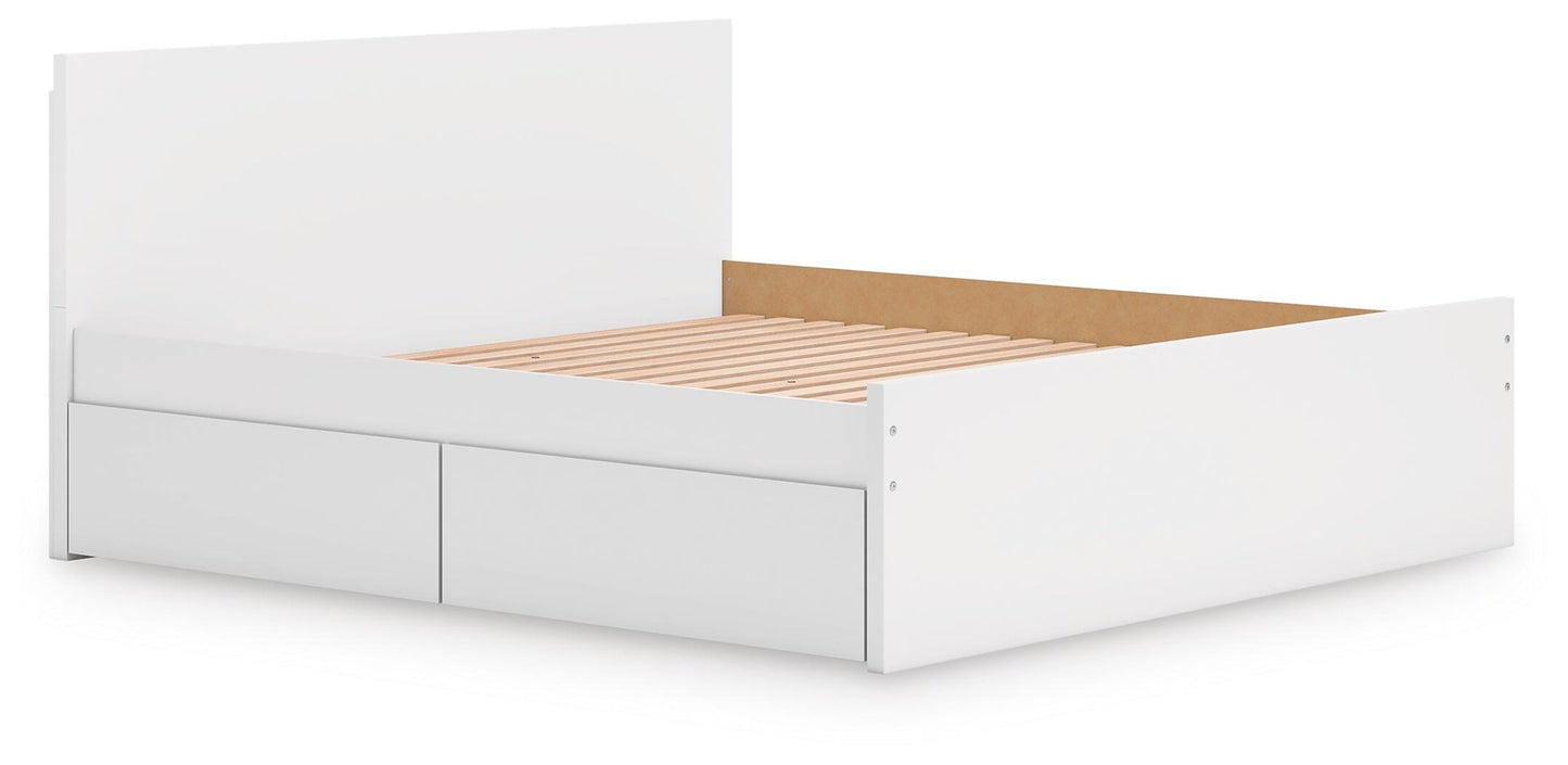Ashley Express - Onita King Panel Platform Bed with 2 Side Storage