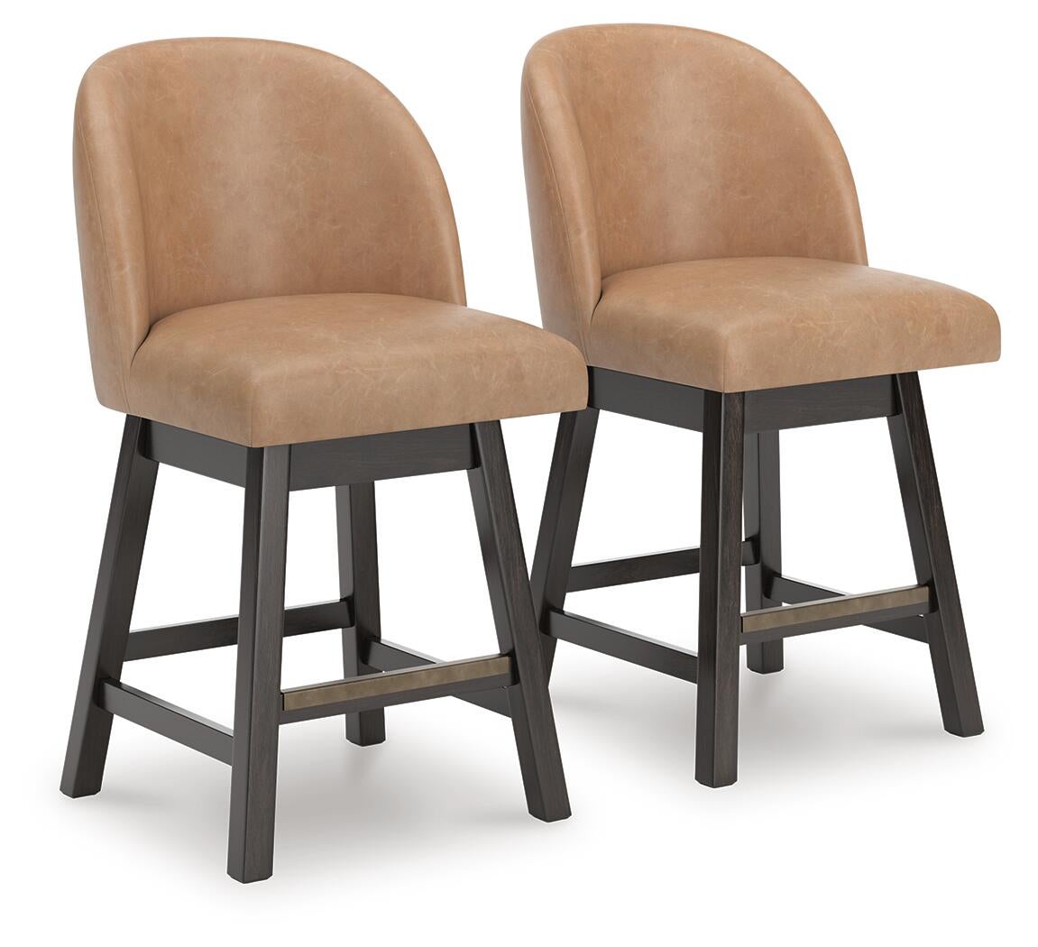 Ashley Express - Neymorton UPH Swivel Barstool (2/CN)