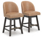 Ashley Express - Neymorton UPH Swivel Barstool (2/CN)