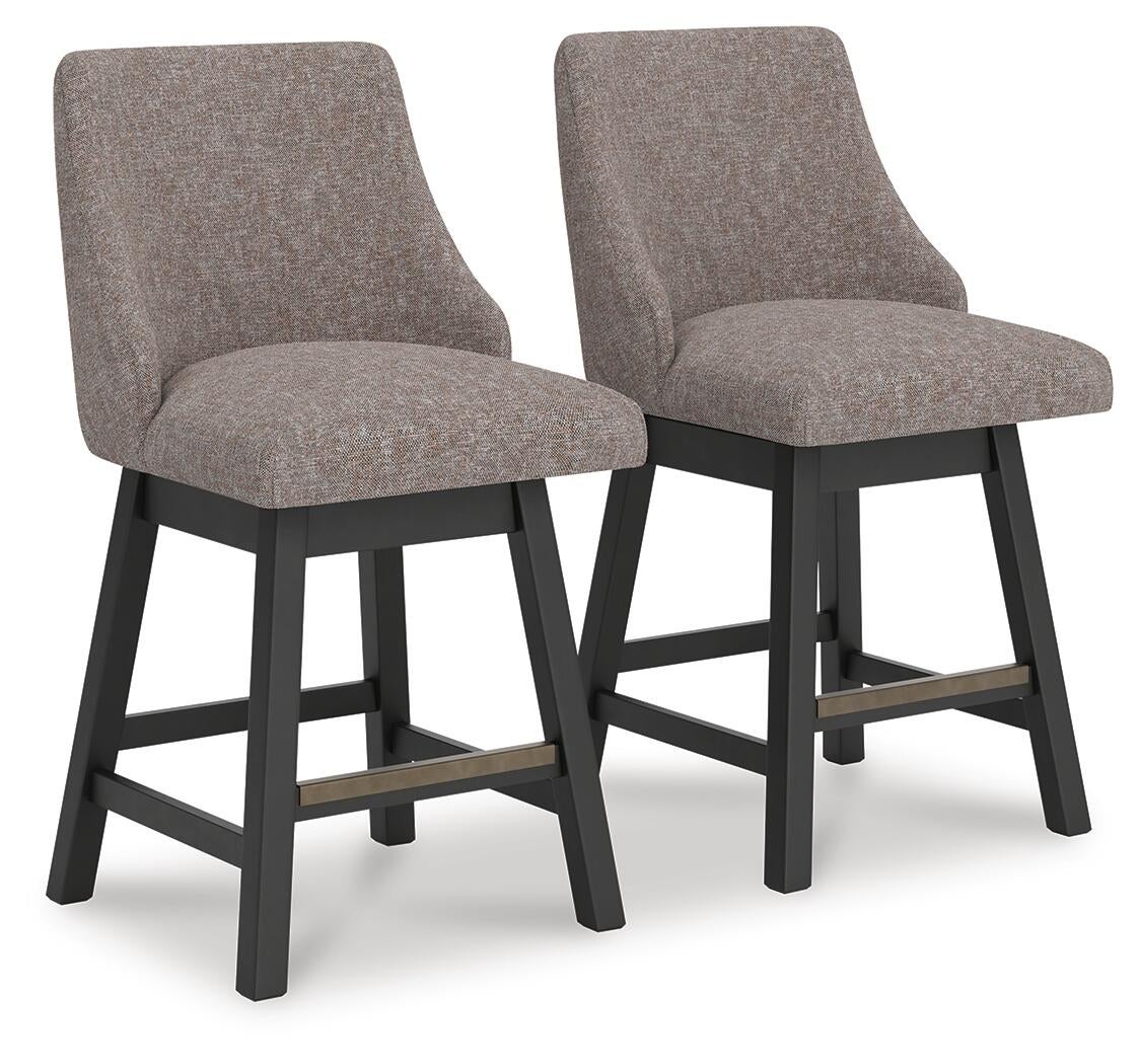 Ashley Express - Neymorton UPH Swivel Barstool (2/CN)