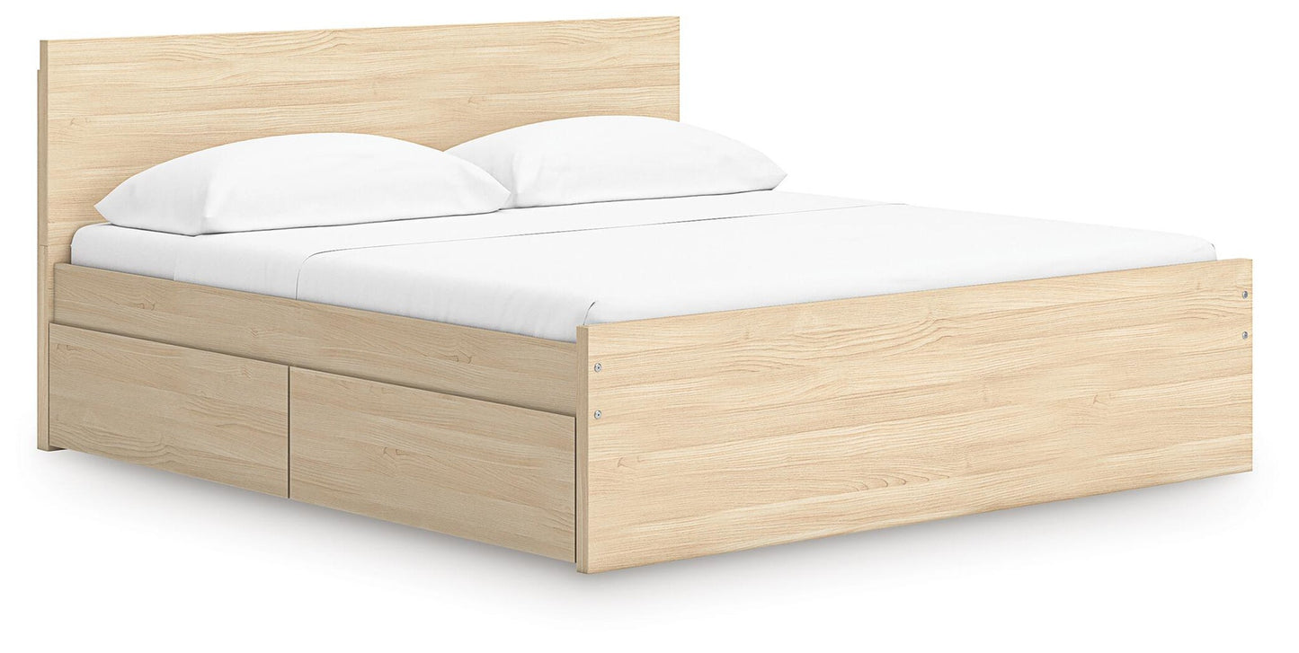 Ashley Express - Onita King Panel Platform Bed with 2 Side Storage