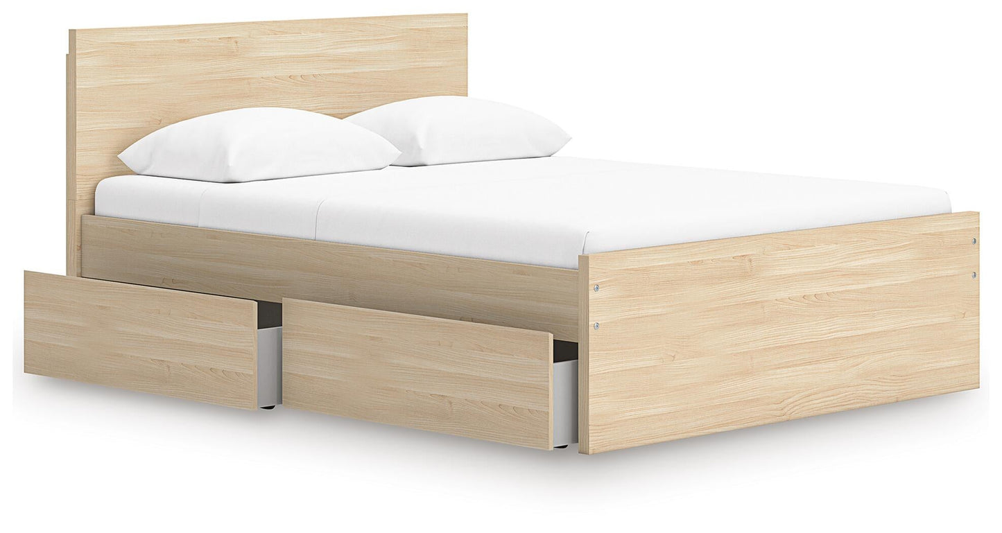 Ashley Express - Onita Full Panel Platform Bed with 2 Side Storage
