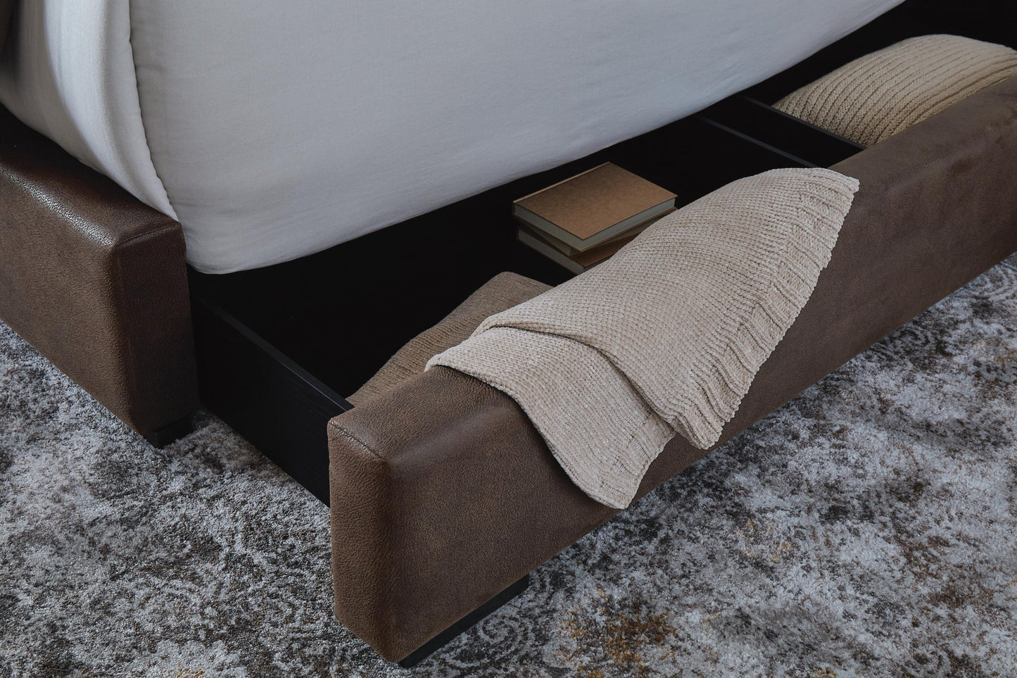 Lavernty King Upholstered Storage Bed