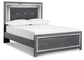 Lodanna Queen Panel Bed with Mirrored Dresser and 2 Nightstands