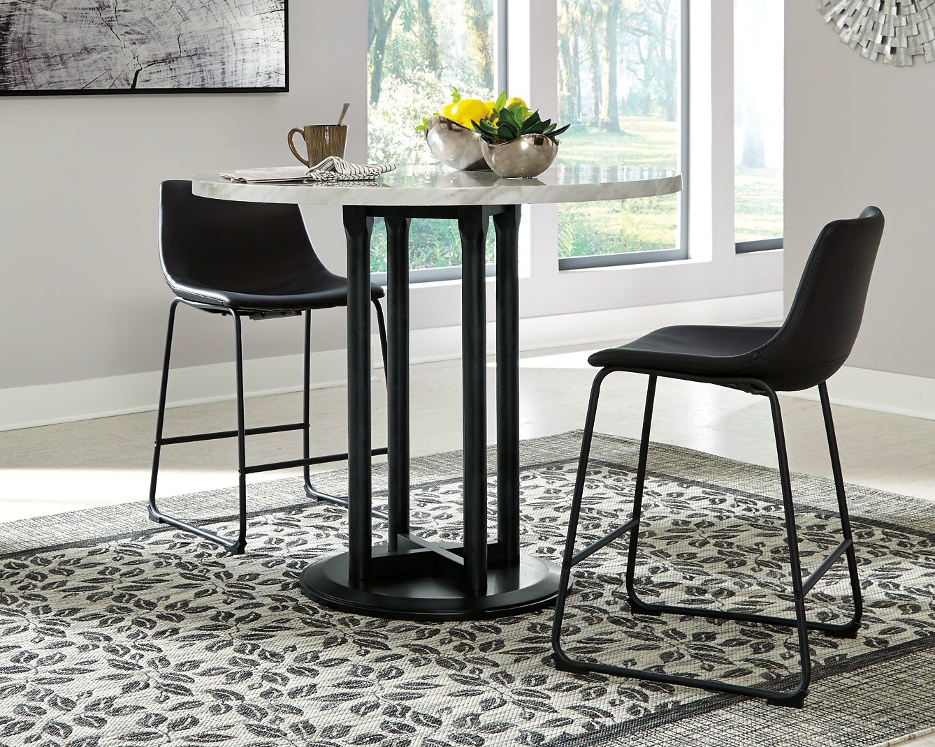 Ashley Express - Centiar Counter Height Dining Table and 2 Barstools