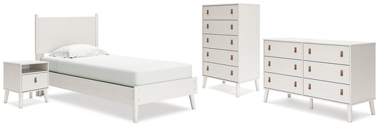 Ashley Express - Aprilyn Twin Panel Bed with Dresser, Chest and Nightstand