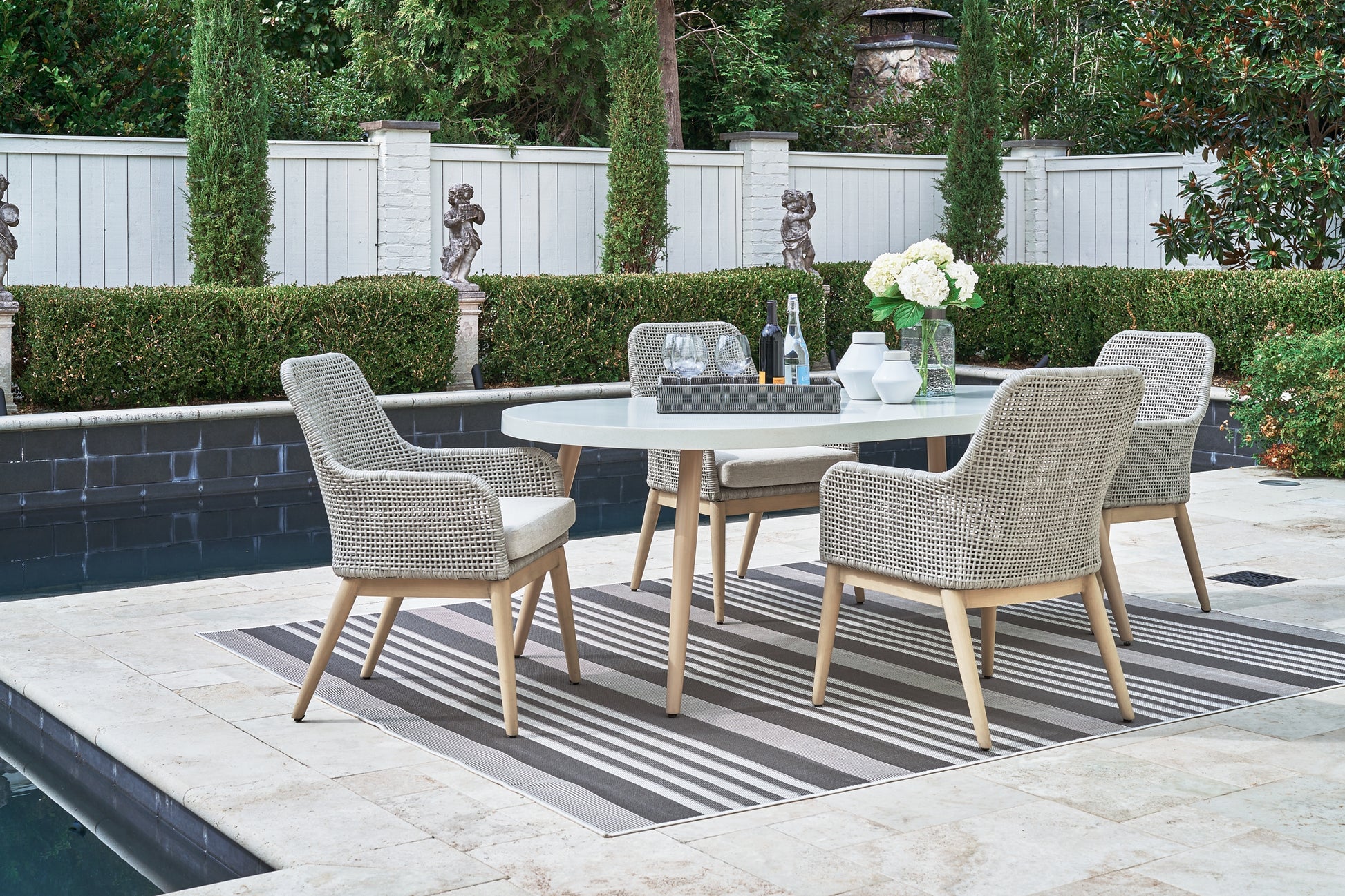 B and m on sale outdoor table and chairs